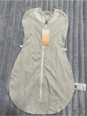 Neutral Beige Baby Sleep Sack with Front Zipper